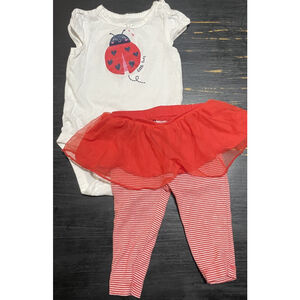 6 Months Carters Girls Bodysuit And Tutu Pants